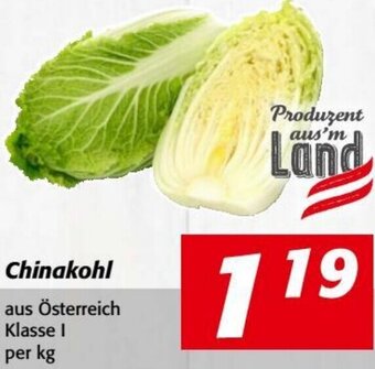 Nah&Frisch Chinakohl aus Österreich Klasse I per kg Angebot