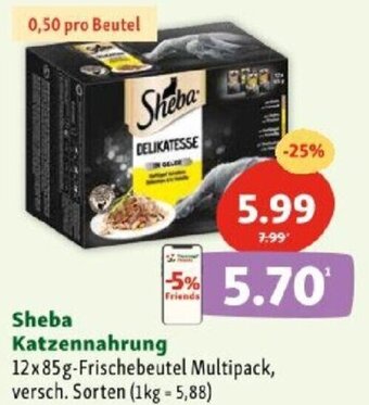 Fressnapf Sheba Katzennahrung 12x85g Angebot