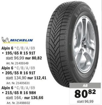 MICHELIN Alpin 6 C/B/A/69