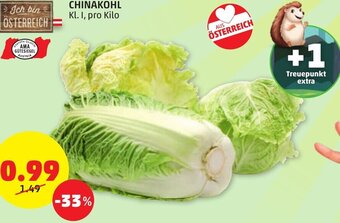 PENNY CHINAKOHL Kl. I, pro Kilo Angebot