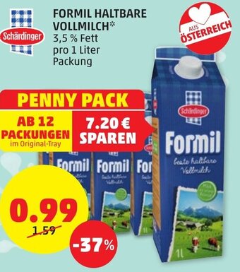 PENNY FORMIL HALTBARE VOLLMILCH Angebot