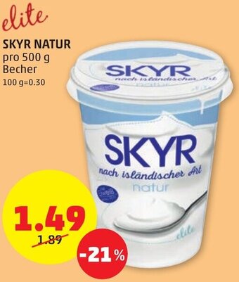 PENNY SKYR NATUR pro 500 g Becher Angebot