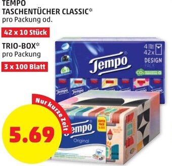 PENNY TEMPO TASCHENTÜCHER CLASSIC Angebot