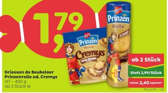 ADEG Griesson de Beukelaer Prinzenrolle od. Cremys 147 - 400 g ab 2 Stück je Angebot