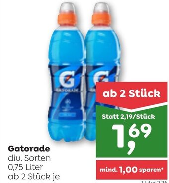 ADEG Gatorade div. Sorten 0,75 Liter Angebot
