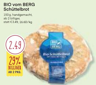 MPreis BIO vom BERG Schüttelbrot 150g Angebot