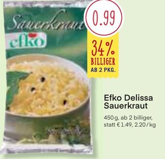 MPreis Efko Delissa Sauerkraut 450 g Angebot