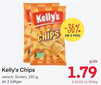 MPreis Kelly's Chips versch. Sorten, 150 g Angebot