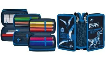 Müller Schüleretui triple decker jurassic world Angebot