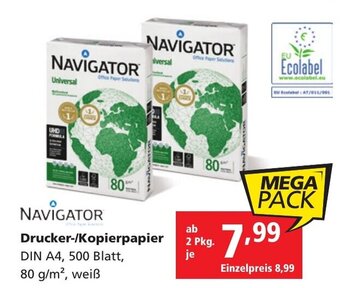 Pagro Diskont NAVIGATOR Drucker-/Kopierpapier Angebot