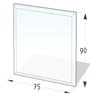 Bauhaus Lienbacher glasbodenplatte (90 x 75 cm, rechteckig) Angebot