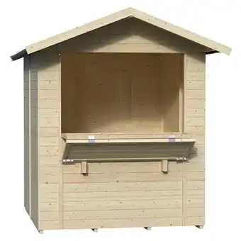 Bauhaus Weka marktstand 596 (außenbreite inkl. dachüberstand: 200 cm, außentiefe inkl. dachüberstand: 221,6 cm, holz, natur) Angebot