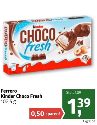 ADEG Ferrero Kinder Choco Fresh 102,5g Angebot