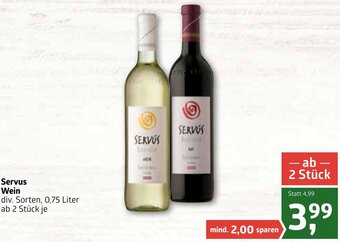 ADEG Servus Wein 0,75 Liter Angebot