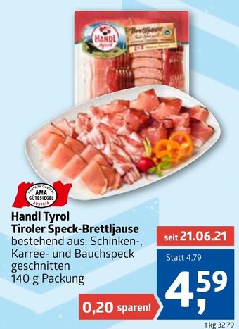 ADEG Handl Tyrol Tiroler Speck-Brettljause 140g Angebot
