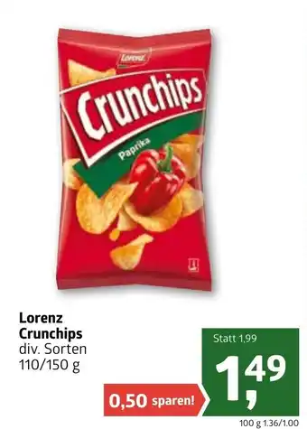 ADEG Lorenz Crunchips 110/150g Angebot