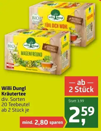 ADEG Willi Dungl Kräutertee Angebot