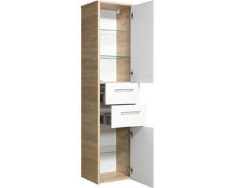 Hornbach Midischrank pelipal lagos 160x40x33 cm weiß/eiche Angebot