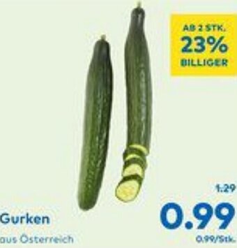 T&G Gurken aus Osterreich Angebot