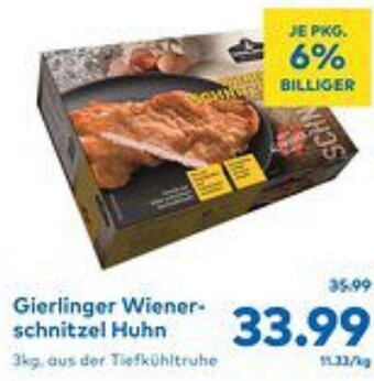 T&G Gierlinger Wiener-schnitzel Huhn 3kg Angebot