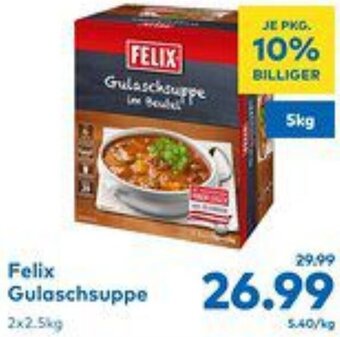 T&G Felix Gulaschsuppe 2x2.5kg Angebot