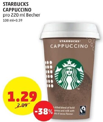 PENNY STARBUCKS CAPPUCCINO pro 220 ml Becher Angebot