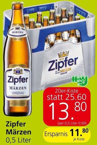Spar Zipfer Märzen 0,5 Liter Angebot