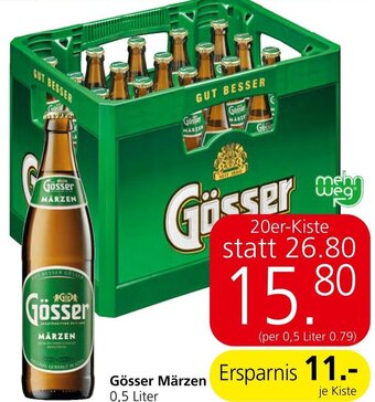Spar Gösser Märzen Ersparnis 0,5 Liter Angebot