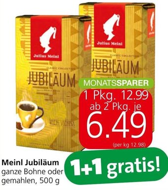 Spar Meinl Jubiläum 500g Angebot