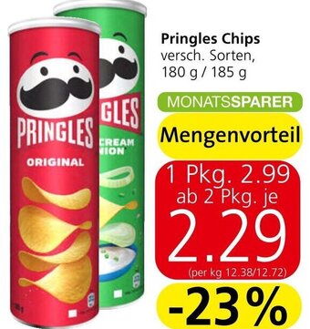 Spar Pringles Chips versch. Sorten, 180 g / 185 g Angebot