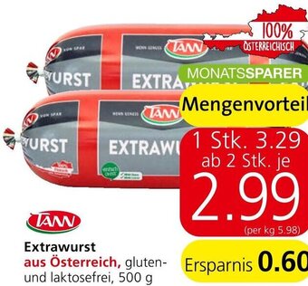 Spar Extrawurst 500g Angebot