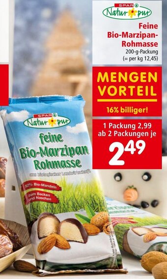 Interspar feine Bio-Marzipan Rohmasse 200g Angebot