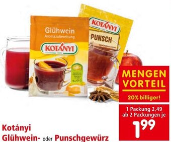 Interspar Kotányi Glühwein- oder Punschgewürz Angebot
