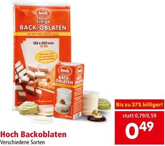 Interspar Hoch Backoblaten Angebot