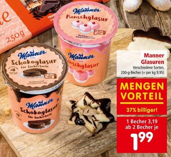 Interspar Manner Glasuren 200 g Angebot