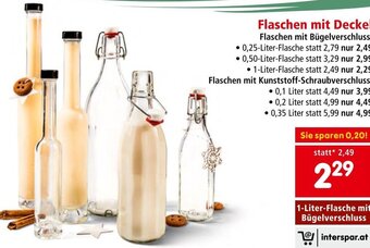 Interspar Flaschen mit Deckel Angebot
