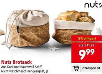 Interspar Nuts Brotsack Angebot