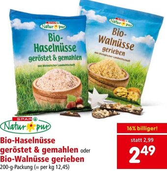 Interspar Bio-Haselnüsse geröstet & gemahlen oder Bio-Walnüsse gerieben 200 g Angebot