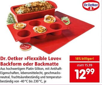 Interspar Dr. Oetker >>Flexxible Love«< Backform oder Backmatte Angebot