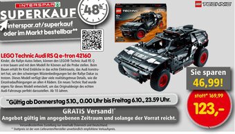 Interspar LEGO Technic Audi RS Qe-tron 42160 Angebot