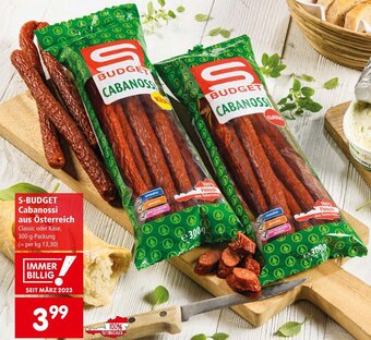 Interspar S-BUDGET Cabanossi aus Österreich Angebot
