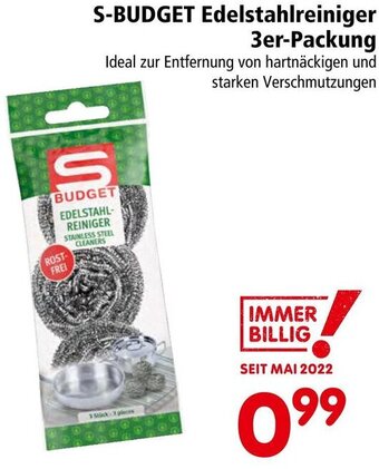 Interspar S-BUDGET Edelstahlreiniger 3er-Packung Angebot