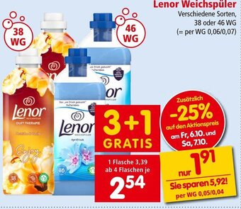 Lenor Weichspüler 38 oder 46 WG
