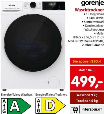 Interspar gorenje Waschtrockner Angebot