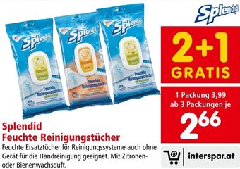 Interspar Splendid Feuchte Reinigungstücher Angebot