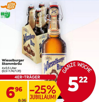 Billa Wieselburger Stammbräu 4x0,5 Liter Angebot