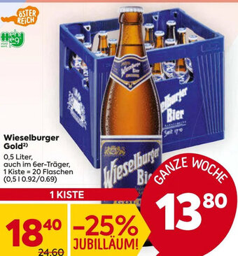 Billa Wieselburger Gold²) 0,5 Liter, Angebot