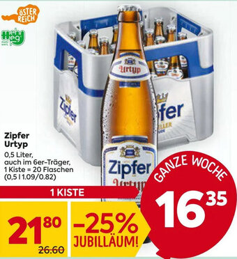 Billa Zipfer Urtyp 0,5 Liter, Angebot