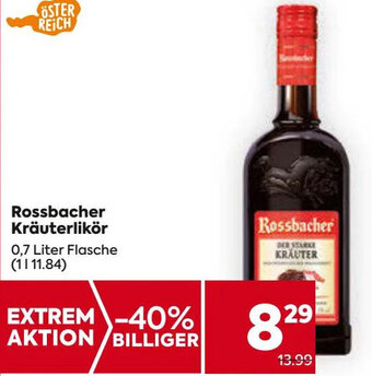 Billa Rossbacher Kräuterlikör 0,7 Liter Flasche Angebot