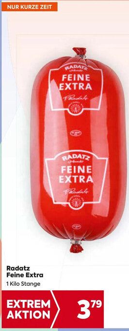 Billa Radatz Feine Extra 1 Kilo Stange Angebot